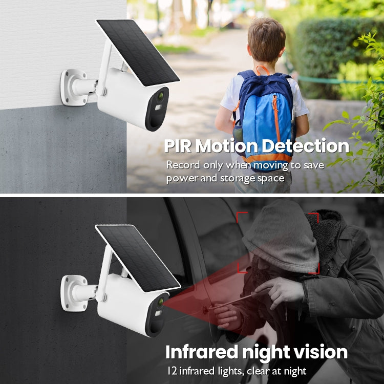 T20 1080P Full HD 4G (EU Version) Solar Powered Camera, Support PIR Human Body Infrared Sensor, Night Vision, Two Way Audio, TF Card, 4G (EU Version) T20 1080P Full HD 4G (EU Version) Solar Powered Camera, Support PIR Human Body Infrared Sensor, Night Vision, Two Way Audio, TF Card, 4G (EU Version)